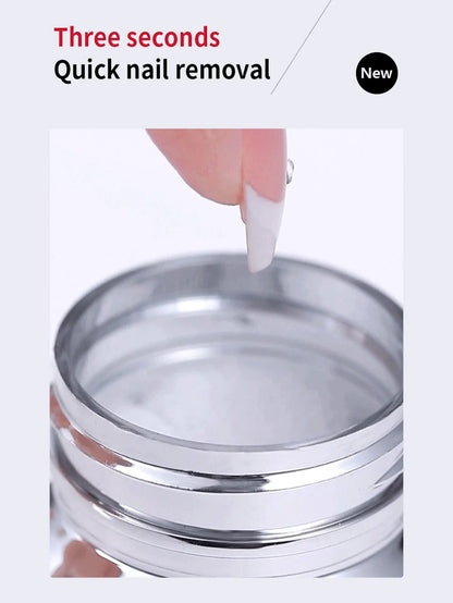 Blushimmer 80ml Magic Fast Nail Gel Polish Remover with UV soak-off gel removal tools and manicure nail art removal accessories.