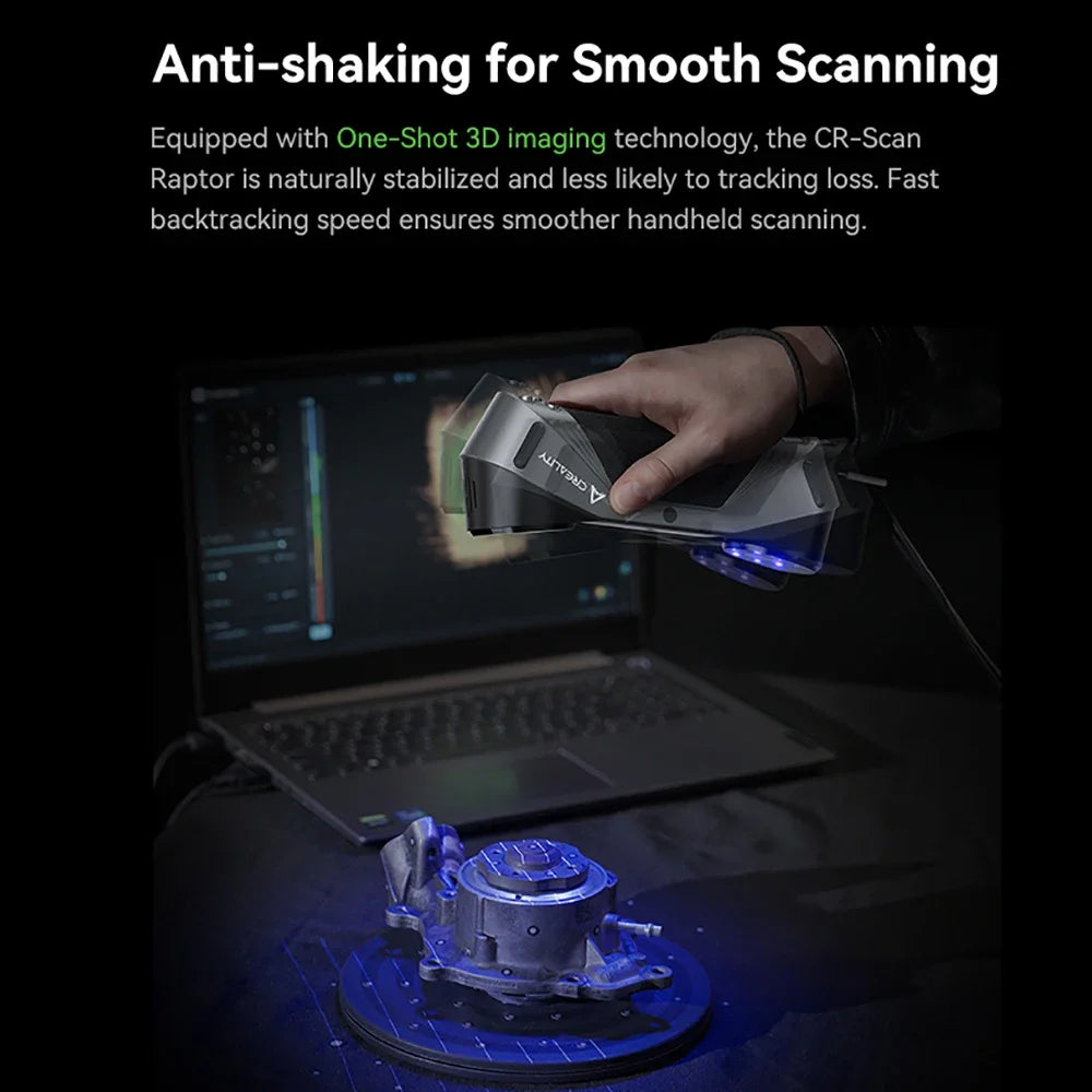 Creality CR-Scan Raptor 3D Scanner for K1/KC1/K1-Max Hybird Blue Laser & NIR Maximum 0.02mm Accuracy