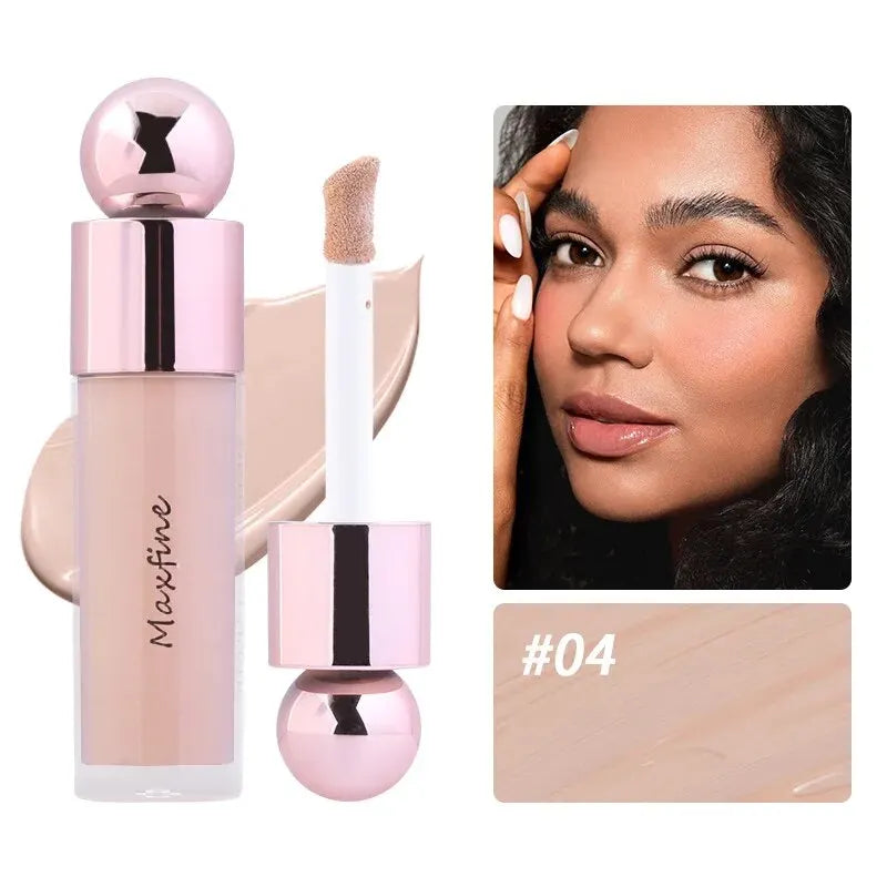 Blushimmer nude matte full coverage concealer in a lightweight, hydrating liquid formula with brightening and long-lasting coverage.
