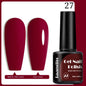 Blushimmer Faandin 7ml red gel nail polish bottle with high saturation color, quick-drying UV lamp formula, alcohol-free, easy to use.