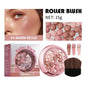 Blushimmer Lakerain spherical pink pearl blush ball with delicate brightening finish, perfect for feminine cosmetic looks