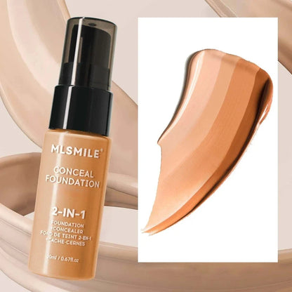 Blushimmer face foundation cream with oil-control, matte finish, waterproof liquid concealer for full coverage makeup application
