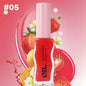 Blushimmer moisturizing pink lip gloss with plumping and exfoliating lip oil for soft, shiny, and cared-for lips.