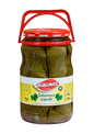 S101 Yakamoz Grape Leaves 1600G jar, preserved in glass, used for cooking and stuffing in Mediterranean cuisine.