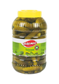 S101 Yakamoz cucumber pickle in a glass jar, 5200g, with fresh sliced cucumbers visible inside the jar.