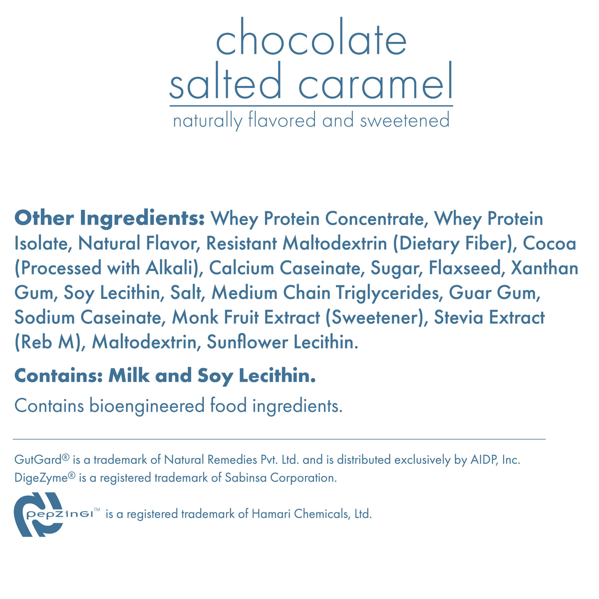 Biocare 30G Protein Chocolate Salted Caramel dietary beverage package with 14 servings, showing a chocolate and caramel flavored drink mix.