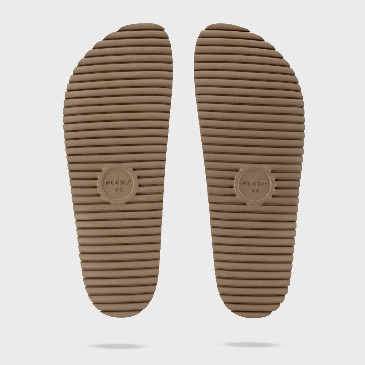 Gray Riviera Fleks sandal with textured outsole and adjustable straps, perfect for casual summer wear.