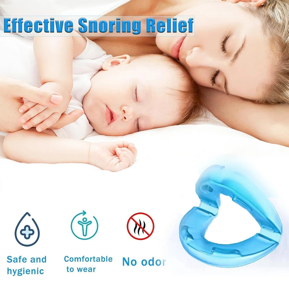 Effective Anti-Snoring Mouthpiece For Stops Snoring Mouth Guard Soft Comfortable Sleeping Aid For Improve Sleeping Quality Use