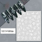 Black and white nail art sticker featuring sexy woman and girl designs for press-on nails, decorative nail decals by Blushimmer.