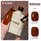 Blushimmer RSNAIL 10g jelly amber gel nail polish in crystal brown, showcasing translucent, glossy finish for nail art and UV gel nails.