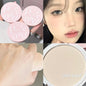 Blushimmer CACE pressed face powder with soft mist finish, three-color, long-lasting, oil control, waterproof foundation for makeup.