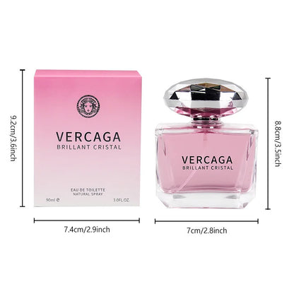 Blushimmer Sweet Love Luxury women’s body spray with floral scent, crystal diamond bottle, long-lasting perfume, 50ml fragrance for women