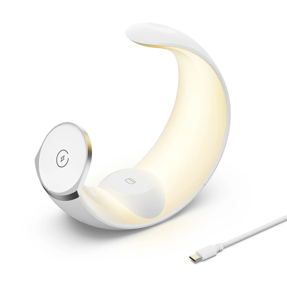 4 in 1 Magnetic Wireless Charger Stand QC3.0 PD 15W Fast Charging Dock Station Desk Lamp for iPhone 15 14 Apple Watch AirPods