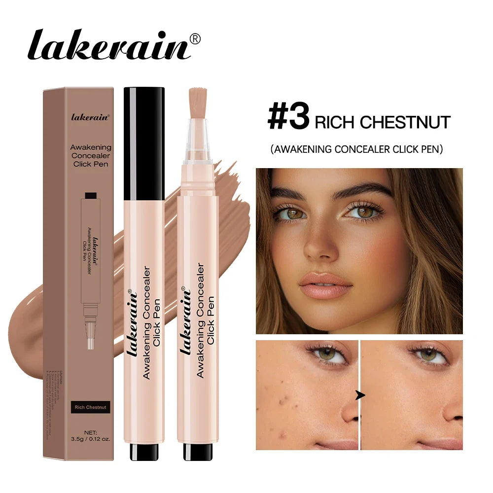 Blushimmer Liquid Press Concealer Click Pen for brightening face makeup, 3.5g, with a sleek applicator tip for even coverage.
