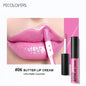 Blushimmer waterproof liquid lipstick in shade 21 with vitamin E, featuring a lip gloss and plumper in a makeup set.