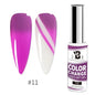 Blushimmer 5ML metallic gold and silver gel nail polish with chrome mirror finish, semi-permanent UV LED French nail gel.