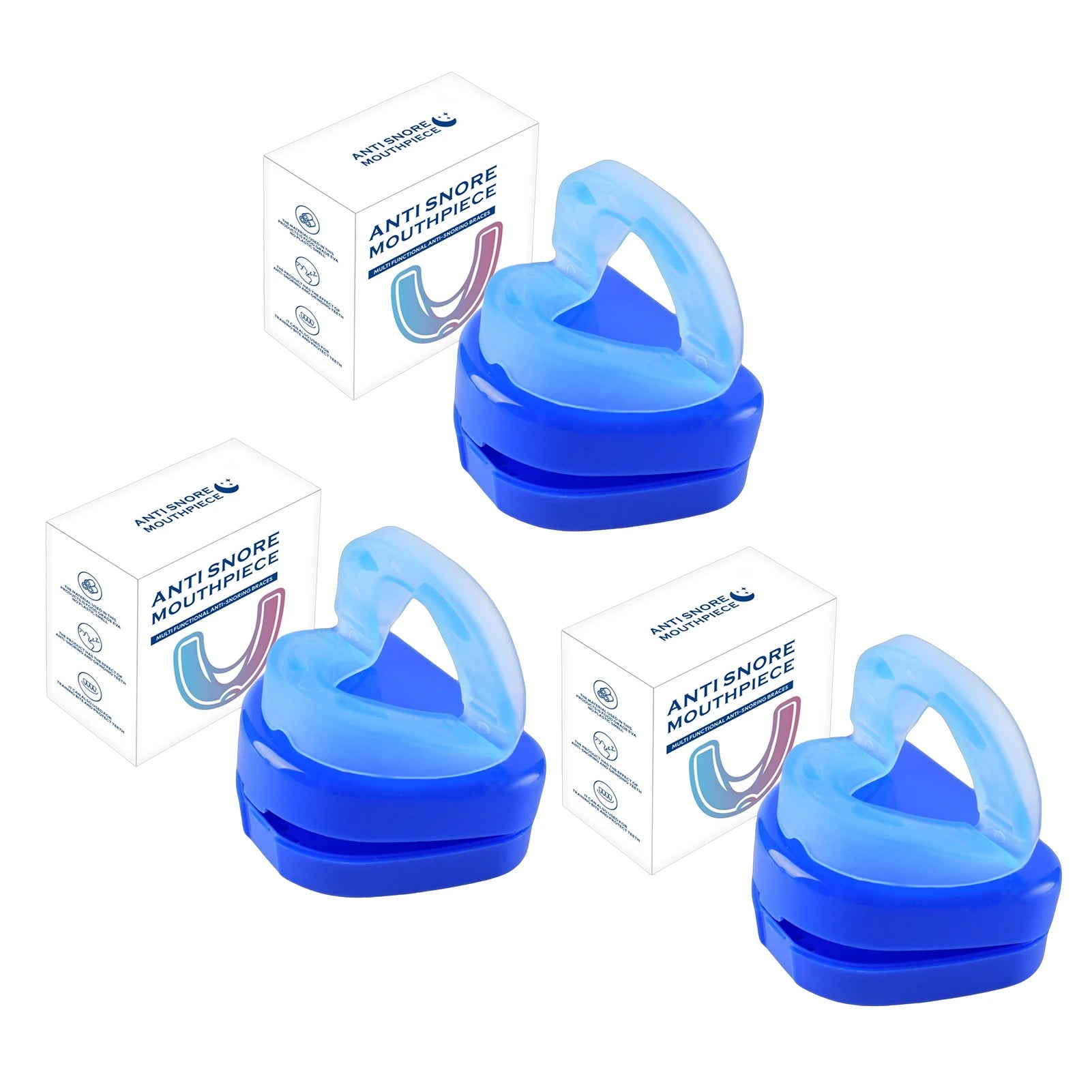 Effective Anti-Snoring Mouthpiece For Stops Snoring Mouth Guard Soft Comfortable Sleeping Aid For Improve Sleeping Quality Use