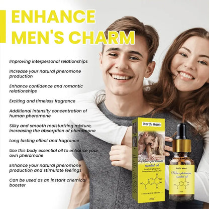 Blushimmer men's pheromone essential oil perfume bottle from the Intense Collection, designed to attract women.
