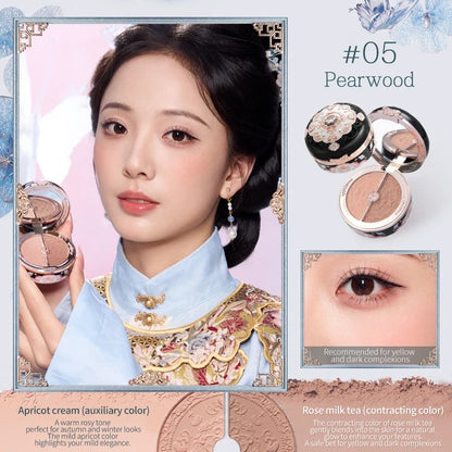 Blushimmer Flower Knows Butterfly Cloud Collar Collection Rouge Box with highlighting and blush duo powder in 6g.
