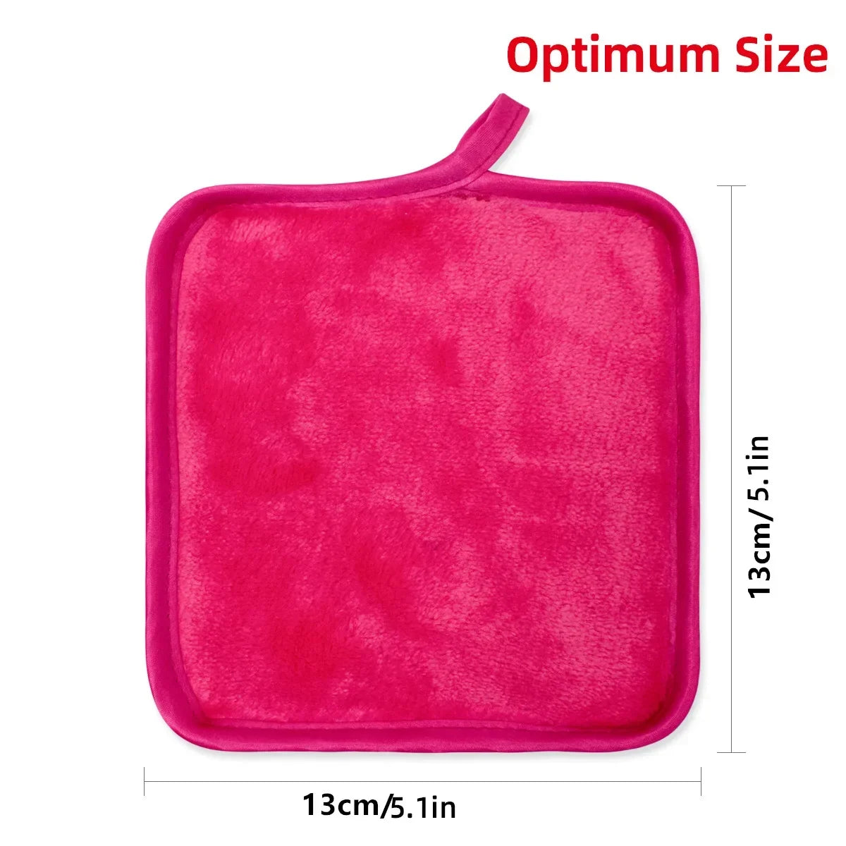 Two reusable Blushimmer microfiber makeup remover pads for facial cleansing and skincare, shown with soft, absorbent fabric.