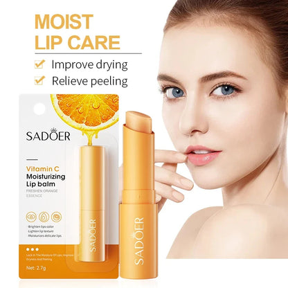 Blushimmer SADOER Vitamin C Lip Balm with moisturizing, hydrating, and nourishing formula for smooth, cracked, and anti-wrinkle lips.