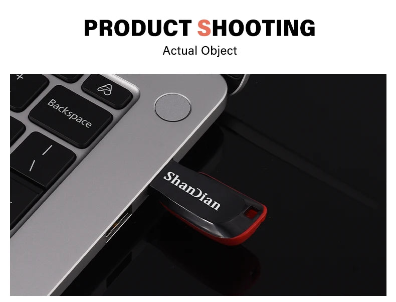 Plastic Pendrive Flash Drive 2.0 Red U Disk 128mb 4GB 16GB 32GB USB Pen Drives Key Ring Car/TV/Computer