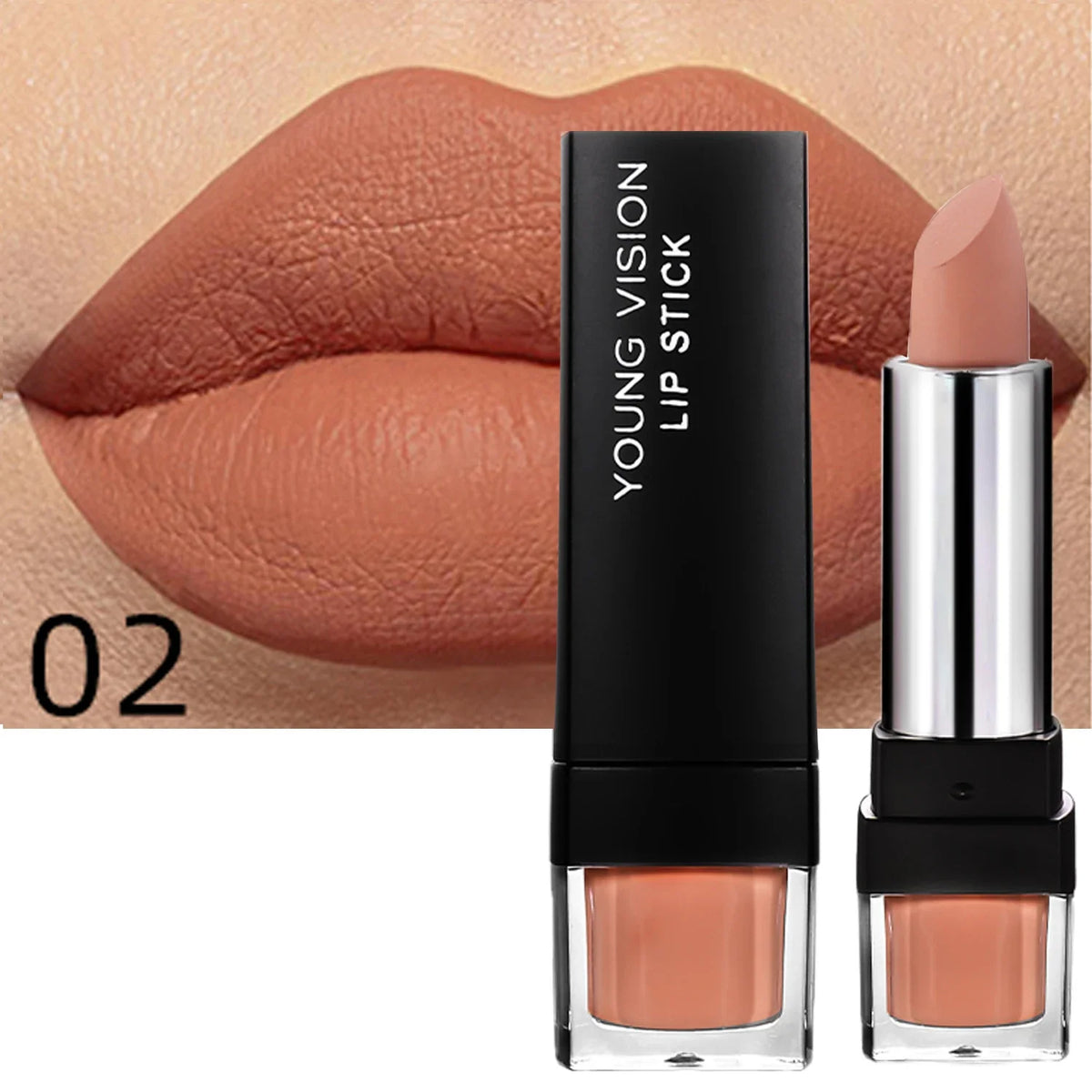 Blushimmer 6-color matte lipstick set with long-lasting, waterproof, smudge-proof velvet finish and smooth non-fading lip color.