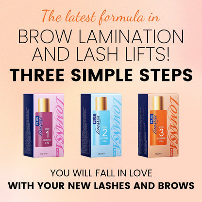 Lomansa 2-in-1 Lash Lift and Brow Lamination Kit - 15 Pieces