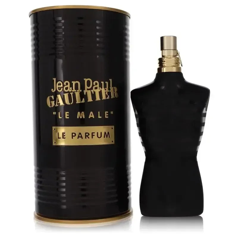 Jean Paul Gaultier Les Males De Le Beau Le Parfum Eau De Parfum Intense 4.2 oz bottle, long-lasting men's fragrance with sleek design