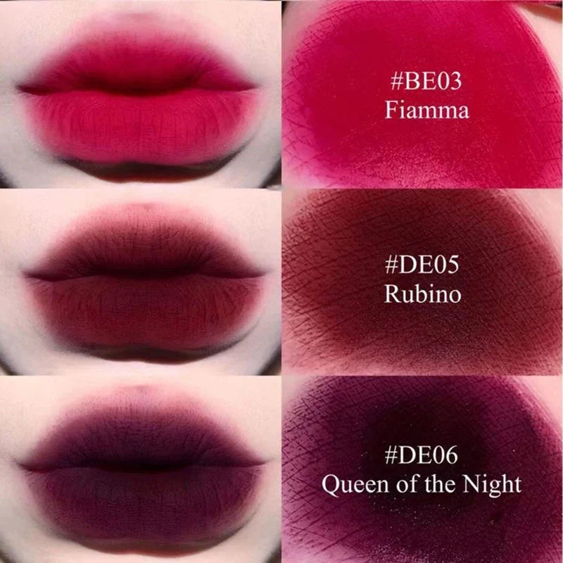 Blushimmer Kaleidos Lipstick Lip Cream in matte velvet nude with waterproof, long-lasting lip gloss and lip stain finish.