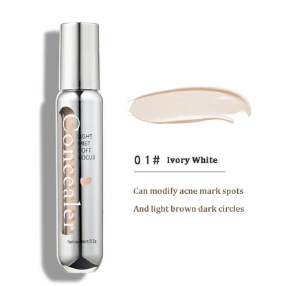 Blushimmer lightweight concealer pen with brush, used for covering dark circles, acne, and contouring on the face.