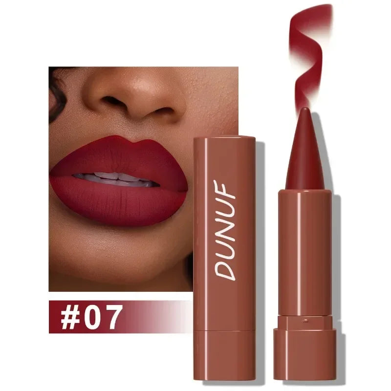 Blushimmer nude brown lip liner pencil with velvet matte finish, waterproof, non-stick lipstick for natural, defined lips.
