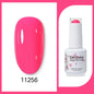 Clou Beaute 15ml neon gel nail polish base and top coat by Blushimmer, featuring vibrant red, black, white, green, and velvet textures.