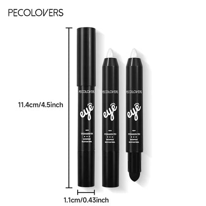 Blushimmer waterproof eyeshadow pencil stick in six pearly shimmer colors, ideal for long-lasting eye makeup and eyeliner.
