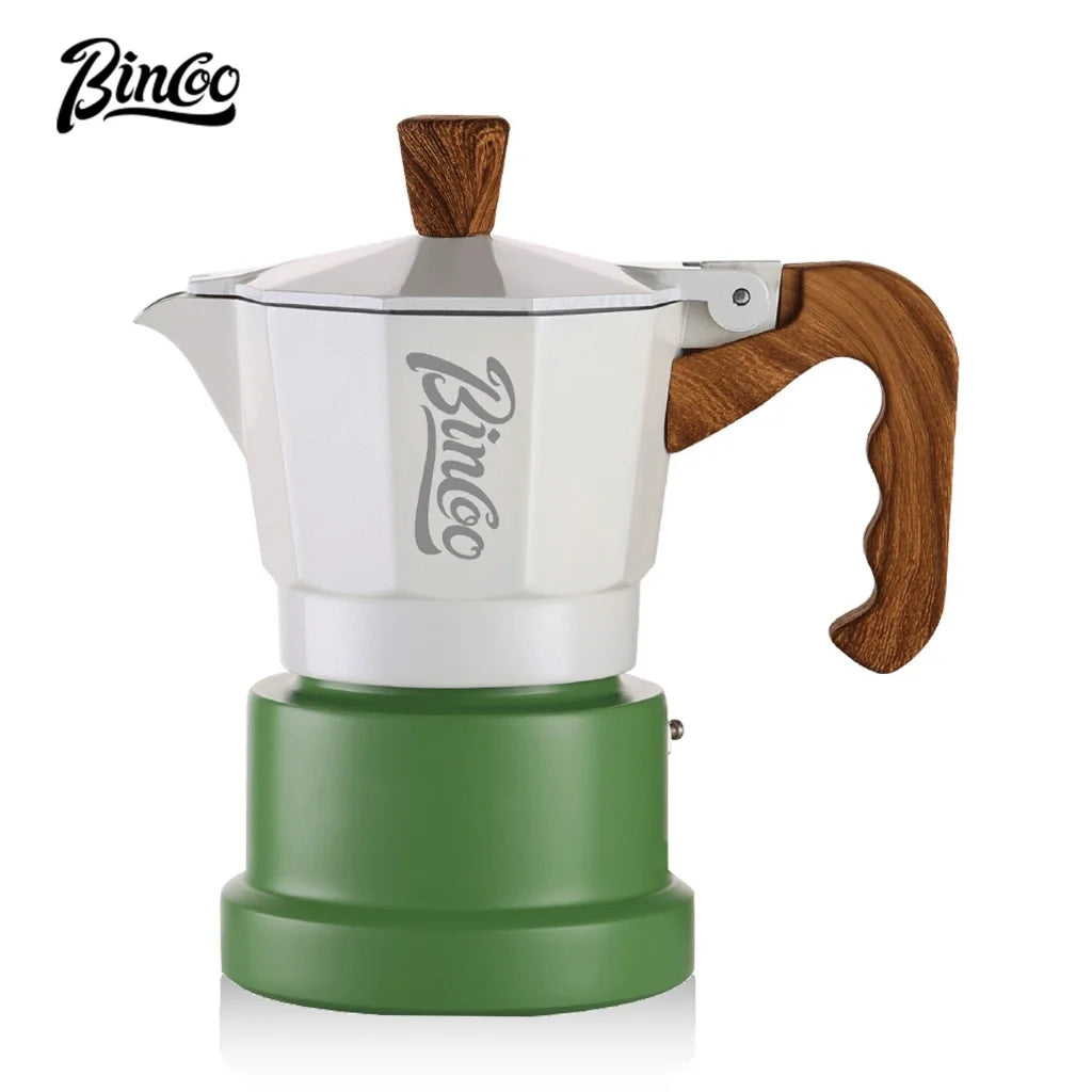 BINCOO Three-Valve Moka Pot Home Mini Espresso Coffee Maker Coffee Brewing Equipment 1Cup/2Cups