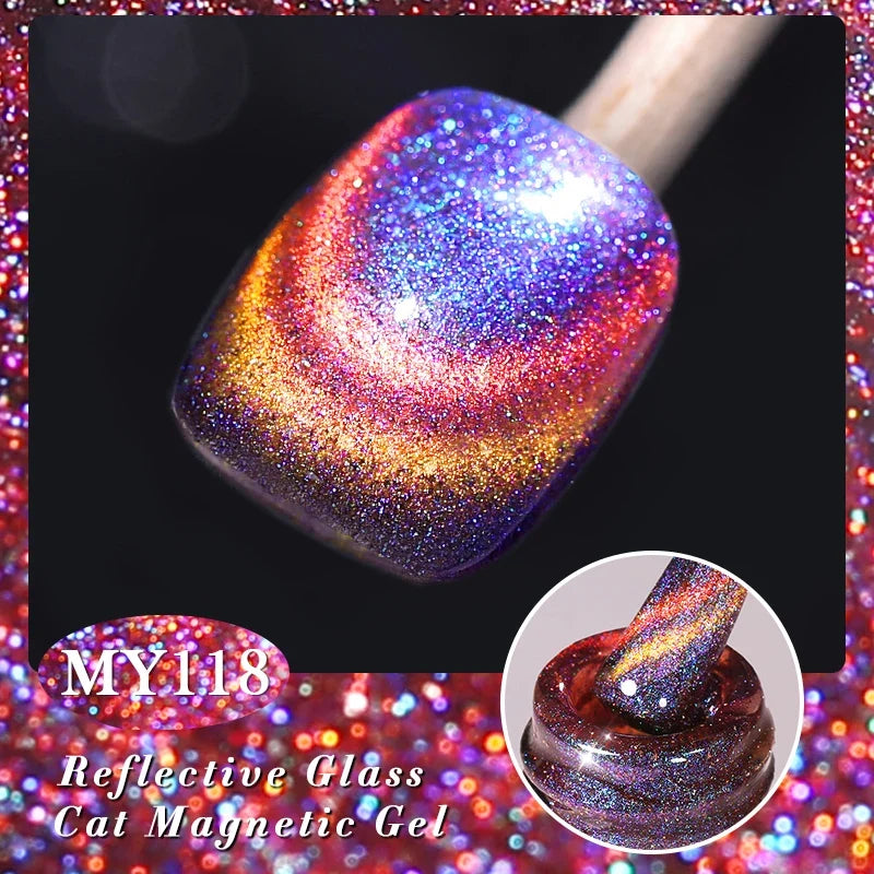 Blushimmer BORN PRETTY 117 Colors Cat Magnetic Gel Nail Polish 10ml, full coverage semi-permanent varnish for stunning manicures