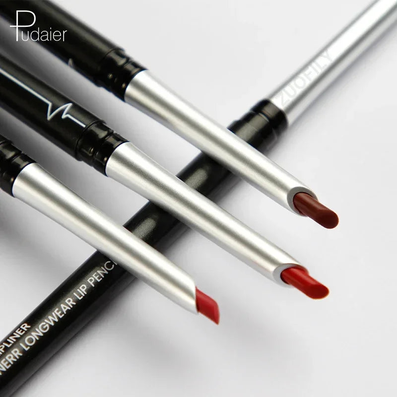 Blushimmer 17-color portable matte pencil lipstick with natural, long-lasting, waterproof, moisturizing lip liner for women.