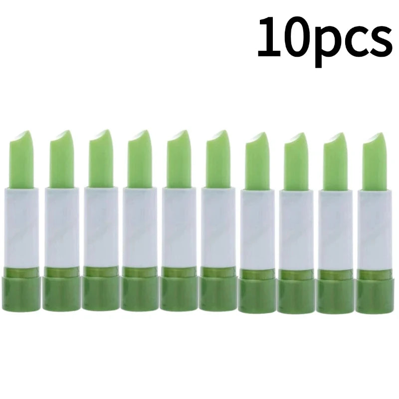 Blushimmer Aloe Vera moisturizing lipstick and lip balm set, color-changing, nourishing lip care for dry lips, 1-10 pcs