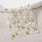 Blushimmer Dream Flower window shell nail art stickers with Japanese floral design for self-adhesive press-on nails and decorations