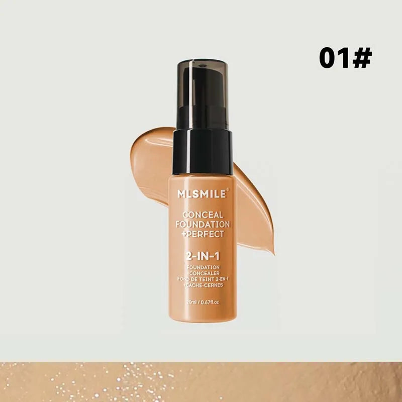 Blushimmer oil-control matte face foundation cream and liquid concealer with full coverage and waterproof finish for professional makeup.