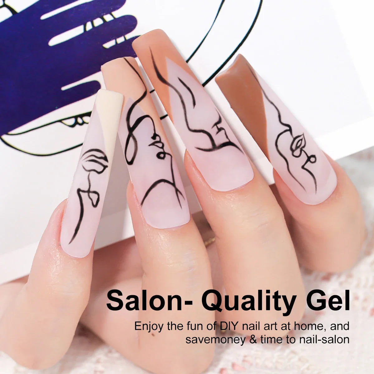 Blushimmer LimeGIRL gel nail polish set with UV LED light and professional nail art tools for semi-permanent manicures.