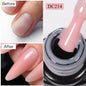 Blushimmer MTSSII 7ml quick extension nail gel in transparent nude pink and red for building nail art and gel varnish application.