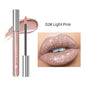 Blushimmer QIBEST Diamond Liquid Lipstick in gray with glitter, showcasing moisturizing, long-lasting lip tint and waterproof lip gloss.