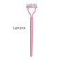 Blushimmer metal eyelash separator with straight teeth, stainless steel eyelash curler and mascara comb for beauty makeup.