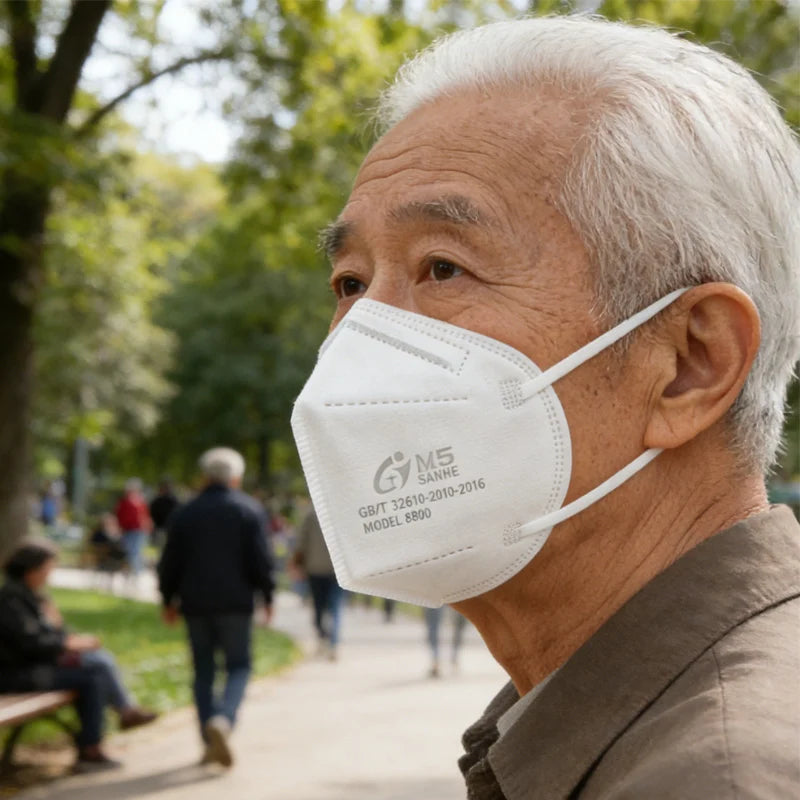 KN95 Facemask  Masks Are Dust-proof and Breathable Disposable Protective Mask Outdoor Health Safety Protective Safety Protection