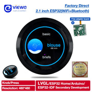 Smart Home ESP32 S3 Development Board WiFi Bluetooth 2.1 inch 480*480 Circular Push Knob IPS LCD TFT Display Module for Ardui-no