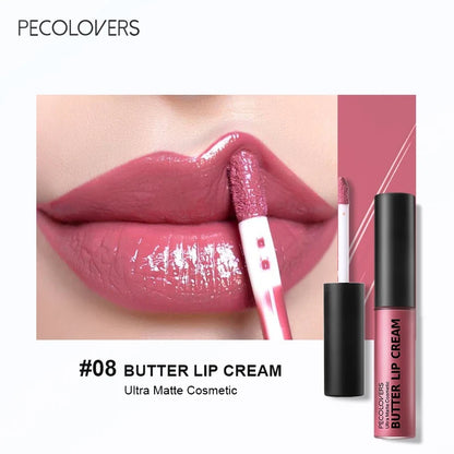 Blushimmer waterproof liquid lipstick in 21 vibrant shades with vitamin E, lip gloss and lip plumper for a bold makeup look.