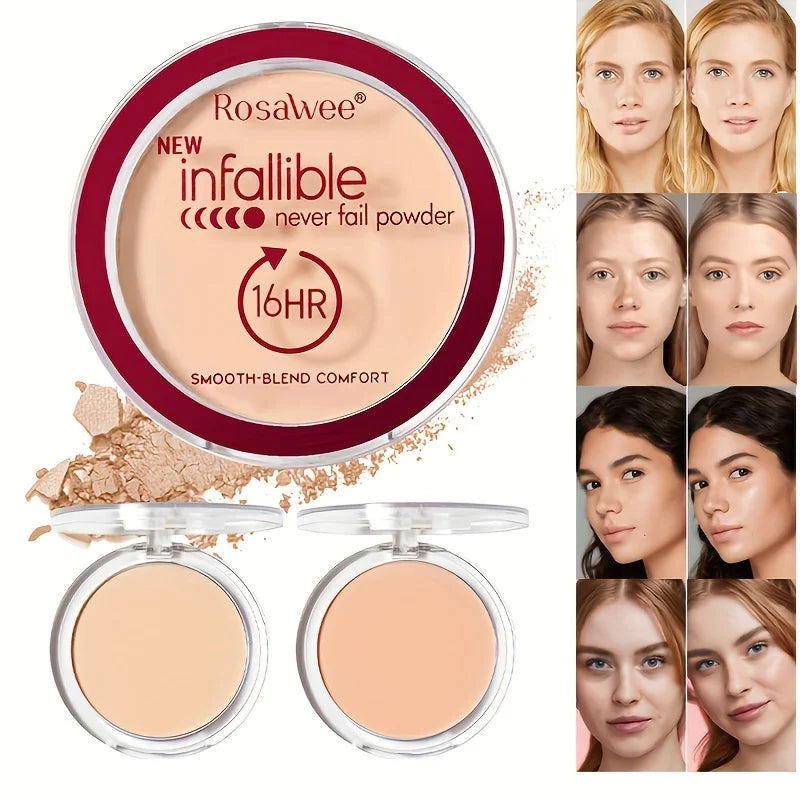 Blushimmer matte pressed powder foundation with full coverage, longwear face makeup, oil control, and flawless finish.