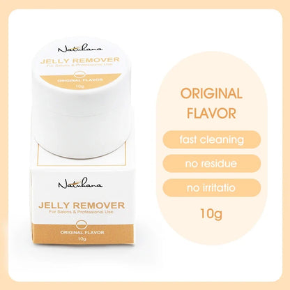 Blushimmer NATUHANA eyelash extension glue remover gel in 10g/15g tube, gentle plant-based formula for lash adhesive removal.