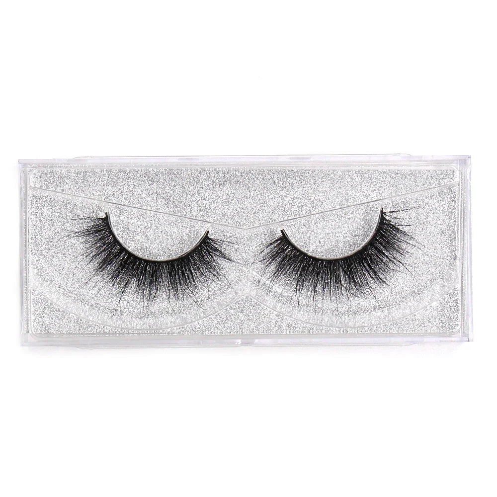 Blushimmer LEHUAMAO 5D mink false eyelashes with wispy, cross, fluffy design for natural eye enhancement, handmade eyelash extension tools